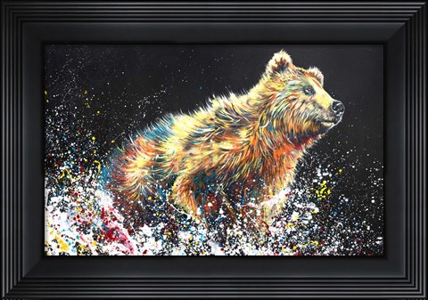 Framed Bear Bath Print
