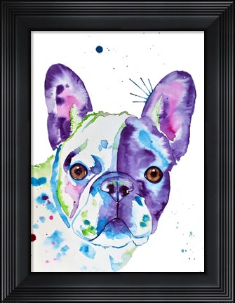 Framed Frenchie No. 2 Print
