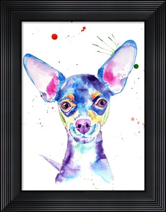 Framed Dobby Chihuahua Print