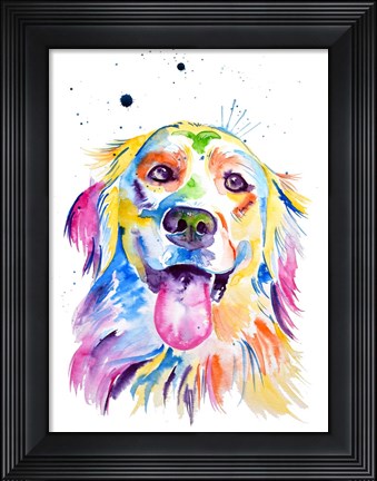 Framed Golden Retriever Print