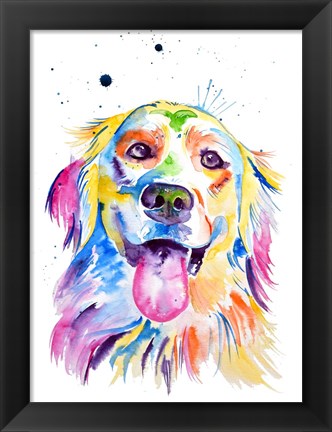 Framed Golden Retriever Print