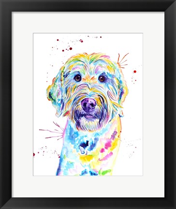 Framed Sunny Goldendoodle Print