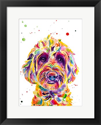 Framed Cali Goldendoodle Print