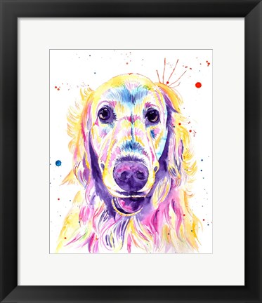 Framed Aurora Golden Retriever Print