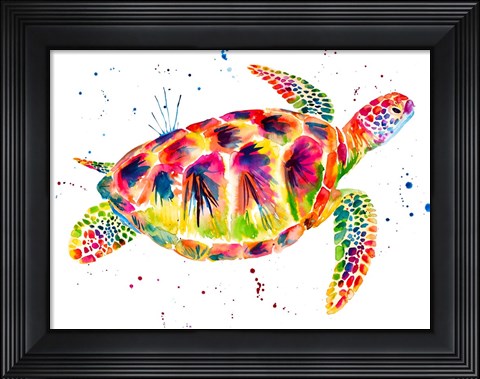 Framed Sea Turtle Print
