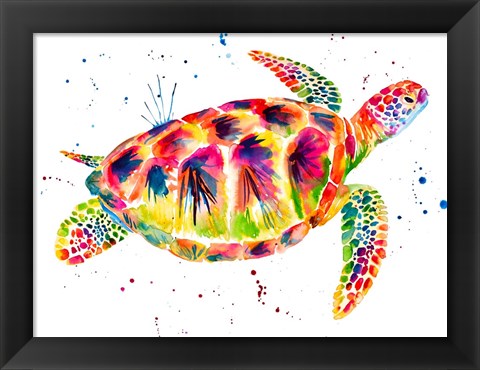 Framed Sea Turtle Print