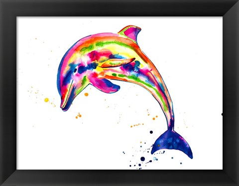 Framed Dolphin Print