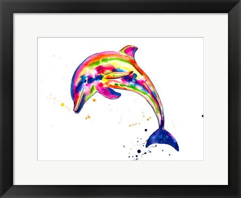 Framed Dolphin Print