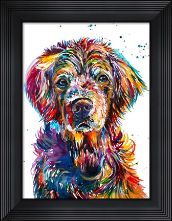 Framed Hopi the Retriever Print