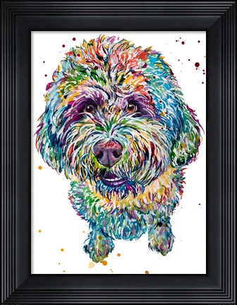 Framed Bo the Lagotta Romagnolo Print