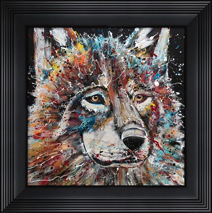 Framed Electric Wolf Print