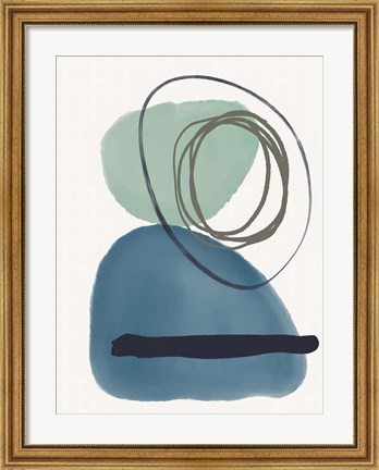 Framed Shapes from the Sea Print