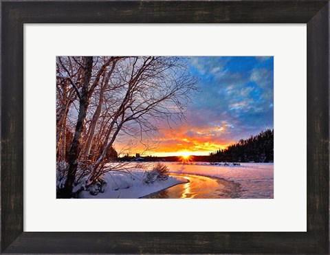 Framed Winter Twilight Print