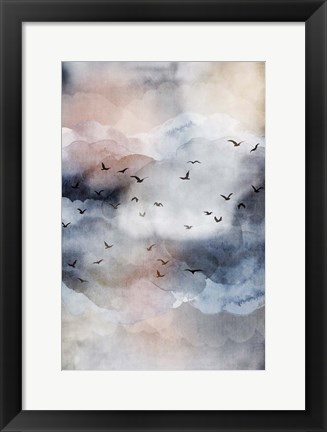 Framed Misty Landscape III Print
