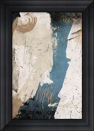 Framed Navy Shards III Print