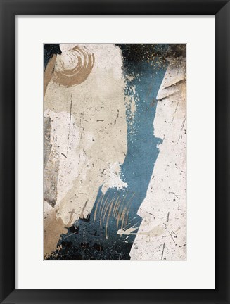 Framed Navy Shards III Print