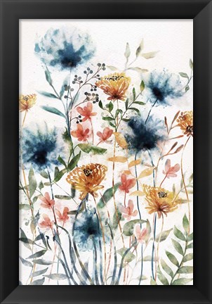 Framed Wildflowers I Print