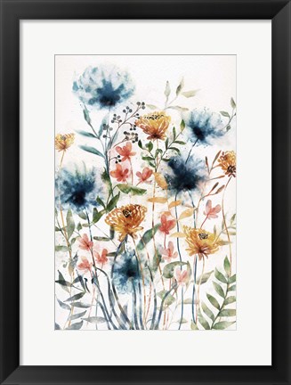 Framed Wildflowers I Print