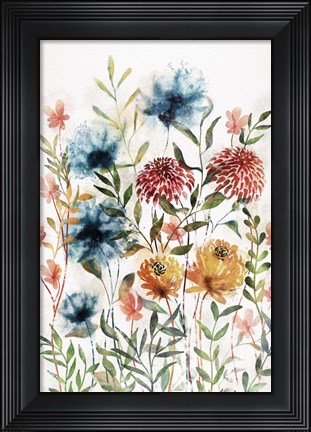 Framed Wildflowers II Print