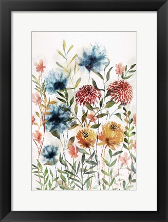 Framed Wildflowers II Print