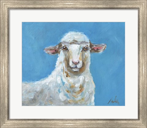 Framed Lola the Sheep Print