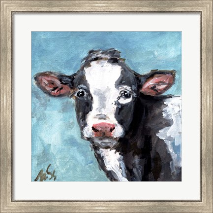 Framed Buster the Cow Print