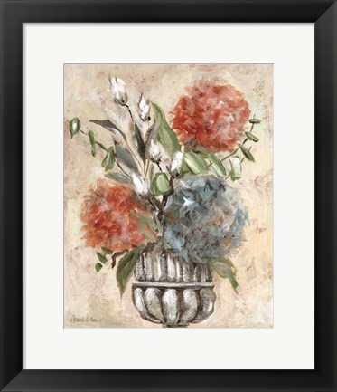 Framed Elegant Hydrangeas Print