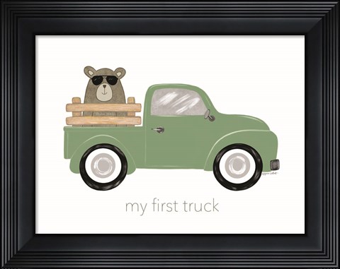 Framed My First Truck Print