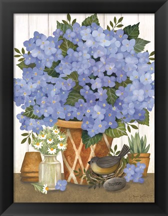 Framed Heavenly Hydrangeas Print