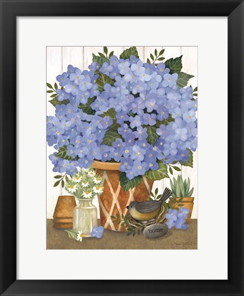 Framed Heavenly Hydrangeas Print