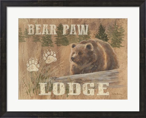 Framed Bear Paw Lodge Print