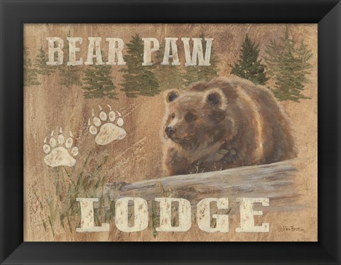 Framed Bear Paw Lodge Print