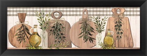 Framed Olives and Olive Oil Print