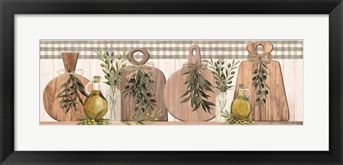 Framed Olives and Olive Oil Print