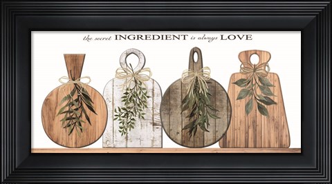 Framed Secret Ingredient Print