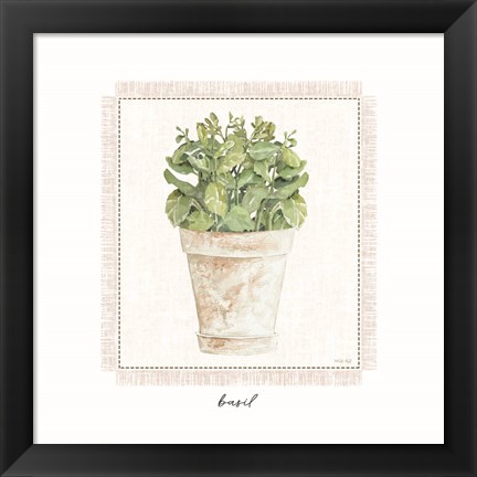 Framed Fresh Basil Print