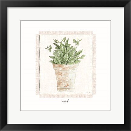 Framed Fresh Mint Print