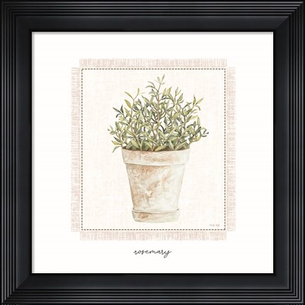 Framed Fresh Rosemary Print
