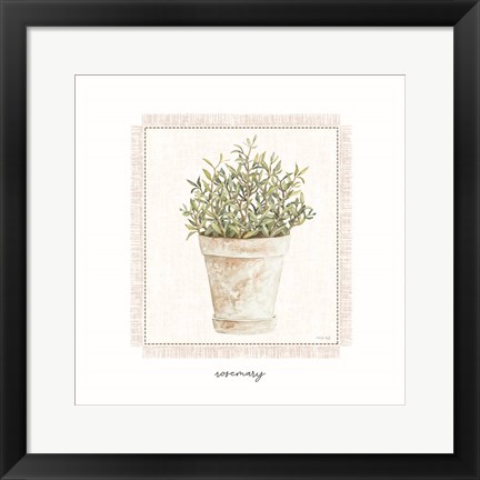 Framed Fresh Rosemary Print