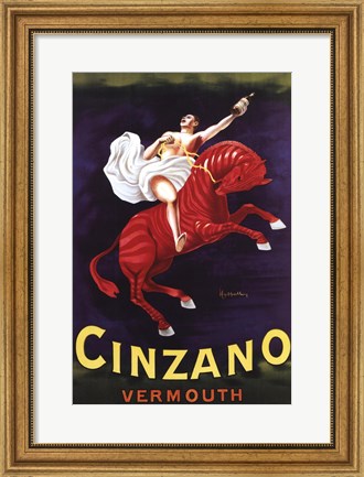 Framed Cinzano Vermouth Print