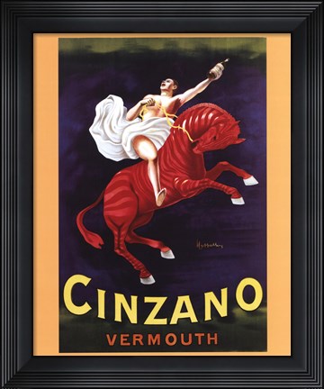 Framed Cinzano Vermouth Print