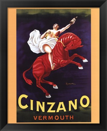 Framed Cinzano Vermouth Print