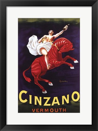 Framed Cinzano Vermouth Print