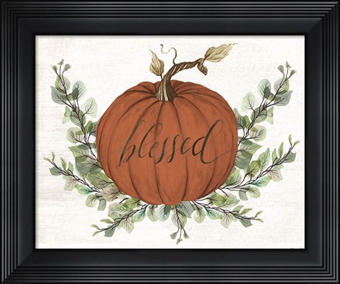 Framed Blessed Pumpkins Print
