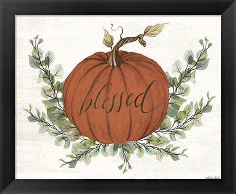 Framed Blessed Pumpkins Print