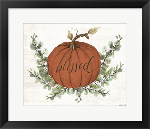 Framed Blessed Pumpkins Print