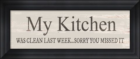 Framed My Kitchen Print
