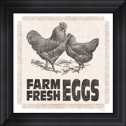 Framed Farm Fresh Eggs Print