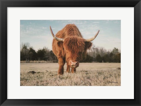 Framed Cow Portrait Print