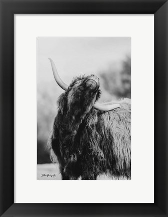 Framed Itchy Cow I Print